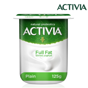 أكتيفيا زبادي سادة مخفوق كامل الدسم - 125 جم