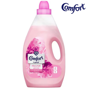 كومفورت منعم الأقمشة رائحة نواعم الزهور - 3 لتر