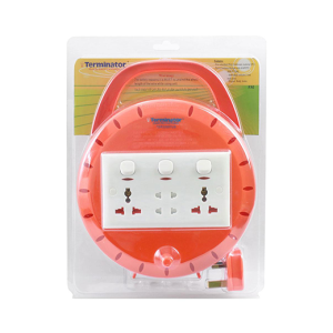 تيرميناتور وصلة تمديد كهربائي 4 مقابس طول 5 متر
