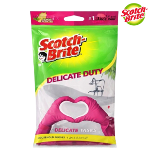 سكوتش برايت قفازات المهام الثقيلة برائحة الليمون - كبير