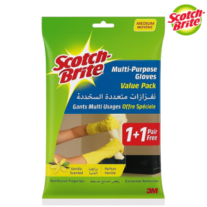 سكوتش برايت قفازات معطرة لجميع الأغراض حجم وسط – 2 زوج