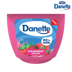 دانيت حلوى بودنج بطعم الفراولة - 90 جم
