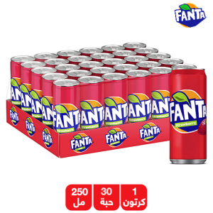 فانتا شراب الفراولة - 30 × 250 مل