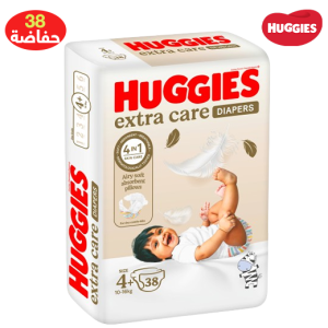 هجيز حفاضات الاطفال العناية الفائقة رقم 4+ من 10 - 16 كجم - 38 حبة