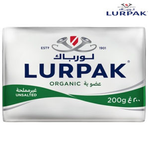 لورباك زبدة عضوية غير مملحة - 200 جم