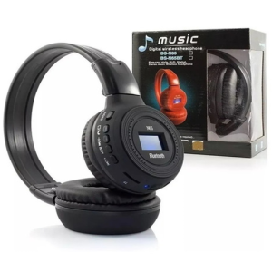 ان 65 بى تى سماعة رأس بلوتوث لاسلكية قابلة للطي  للهواتف المحمولة مع شاشة ال سى دى رقمية