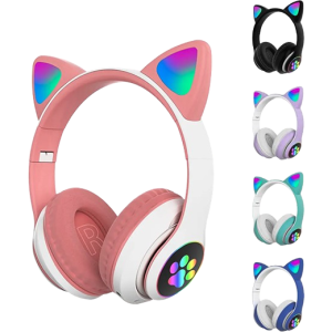 اس تى ان-28 سماعة رأس بلوتوث بشكل اذن قطة لاسلكية