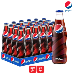 بيبسي مشروب غازي زجاجة - 24 × 250 مل