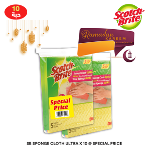 سكوتش برايت الممسحة الاسفنجية الفائقة - 10 حبة