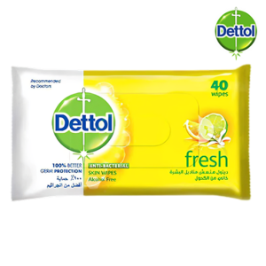 ديتول مناديل مبللة للبشرة منعشة - 40 منديل