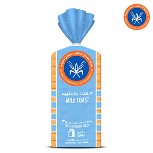 المطاحن توست بالحليب مدعم بفیتامین د - 500 جم