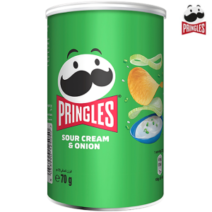 برنجلز بطاطا شيبس كريمة حامضة وبصل - 70 جم