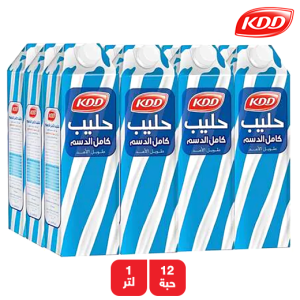 كى دى دى حليب طويل الأجل كامل الدسم - 12 × 1 لتر