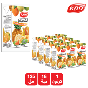 كي دي دي نكتار الفواكة المشكلة خال من السكر المضاف - 18 × 125 مل
