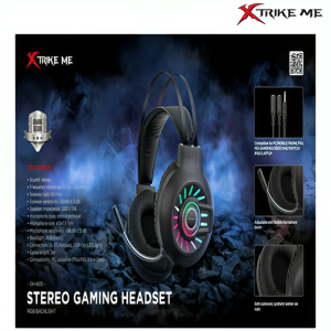  اكسترايك مي سماعة رأس ستريو للألعاب بإضاءة خلفية ار جي بي