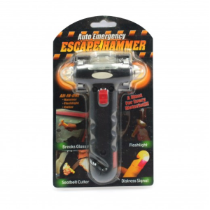 أمكو مطرقة هروب طوارئ للسيارة - أسود