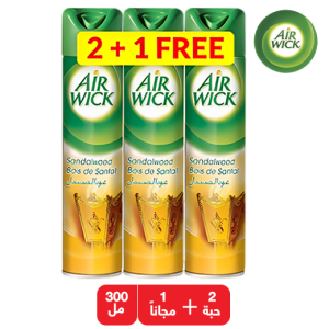 ايرويك معطر الجو بخاخ عود الصندل – 2 + 1 مجانا × 300 مل