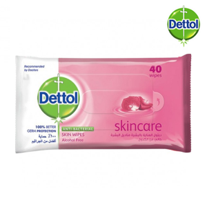 ديتول مناديل مبللة للعناية بالبشرة - 40 منديل