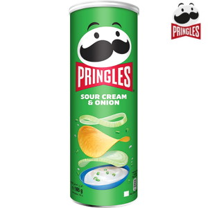 برنجلز بطاطا شيبس كريمة حامضة وبصل - 165 جم