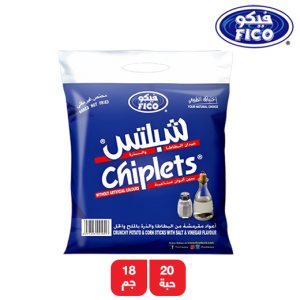 فيكو شيبليتس عيدان البطاطا والذرة بالملح والخل - 20 × 18جم