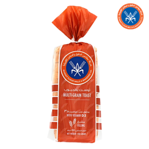 المطاحن توست أسمر بالحبوب مربع - 450 جم