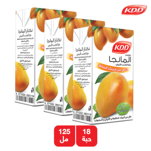 كي دي دي نكتار المانجا مع العنب الأبيض خال من السكر - 18× 125 مل