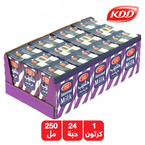 كى دى دى حليب طويل الأمد خالي الدسم - 24 × 250 مل