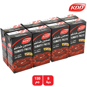 كي دي دي معجون طماطم - 8 × 135 جم