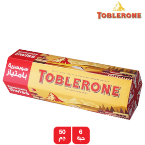 
توبليرون شوكولاتة بالحليب مع العسل واللوز - 6 × 50 جم
